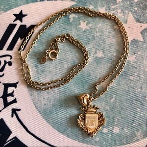 Juicy Couture Jewelry - Juicy Couture Long 28” Gold Crest Pendant Necklace Juicy Couture Jewelry - Juicy Couture Long 28” Gold Crest Pendant Necklace